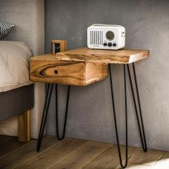 Duncan nachtkastje acacia R - OUTLET A