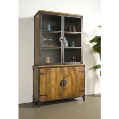 Basto vitrinekast - 120 cm - bruin