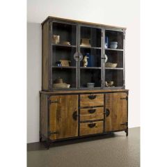 Basto vitrinekast - 160 cm - bruin