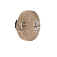 Lyra wandlamp Ø31x31 cm - naturel+mat zwart