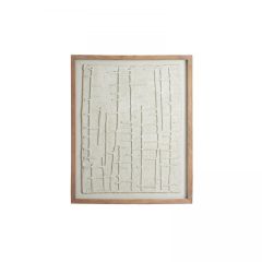 Haipa wandornament 74x2x90 cm - papier-maché crème