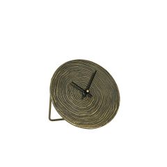 Alocil klok Ø15 cm - antiek brons swirl