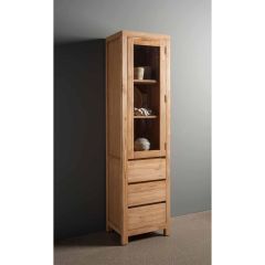 Corona vitrinekast - 50 cm - bruin