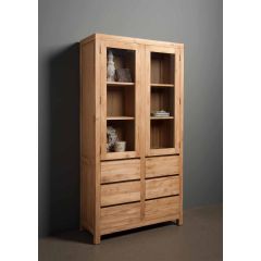 Corona vitrinekast - 100 cm - bruin