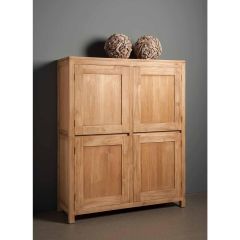 Corona opbergkast - 130 cm - bruin