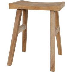 Teak krukje 40x30x50 cm