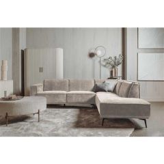 Leeds hoekbank + ottoman rechts city