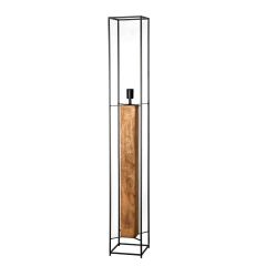 Vloerlamp Dakota Naturel Zwart