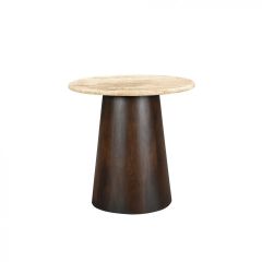 Valentino ronde bijzettafel - Ø45 cm - beige