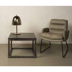 Paterno bijzettafel vierkant - 60 cm - zwart