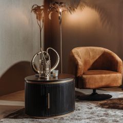 Rivello salontafel - ø60 cm - zwart