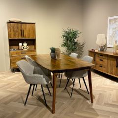 Elias eettafel mangohout 200cm - Outlet A