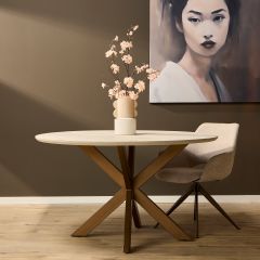 Eettafel Madison ø150 cm - zand