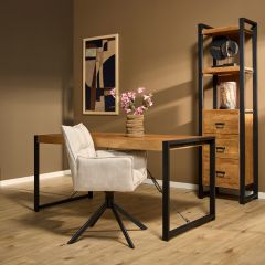 Rechthoekige eettafel Boaz - 140 cm - naturel