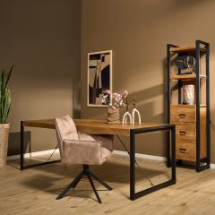 Rechthoekige eettafel Boaz - 200 cm - naturel