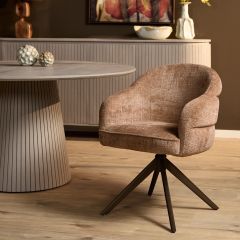 Eetkamerstoel Bella bronze poot 