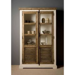 Amanda vitrinekast - 120 cm - wit