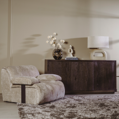 Mincio dressoir - 176 cm - bruin