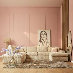 MySofa Teddy U-bank rib - beige