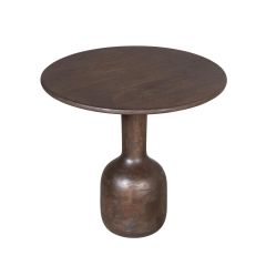 Bijzettafel Donna Ø50 cm - donkerbruin