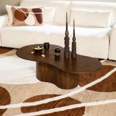 Eleonora Organische salontafel Jordy - mangohout - 130x70 cm