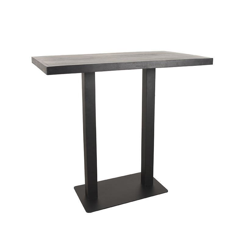 Label51 Restaurant/Bartafel 120x70x108 cm - straight edge - zwart