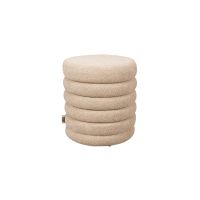 Dutchbone Fern poef bouclé ø37 cm