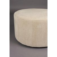 Dutchbone Rocca poef ø70 cm - beige