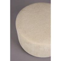 Dutchbone Rocca poef ø70 cm - beige