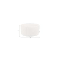 Dutchbone Rocca poef ø70 cm - beige