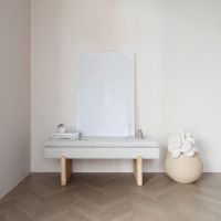 Puur Preston bench - beige/hout