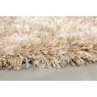 Dutchbone Hairy rond vloerkleed 200 cm - beige