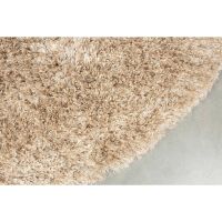 Dutchbone Hairy rond vloerkleed 200 cm - beige