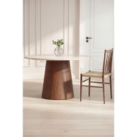 Svea Elliott ronde eettafel travertinelook - beige