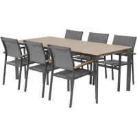 Arezzo tuintafel rechthoek polywood teaklook 200x90 cm van het woonmerk Les