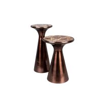 Dutchbone Mount bijzettafel S - bruin/zwart