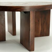 By-Boo TiledUp salontafel hout/keramiek - donkerbruin