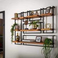 Woody metaal wandplank 20 cm van het woonmerk Fraaai