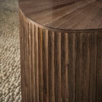 Fraaai Rebecca salontafel set van 2 XL driehoek teak - bruin