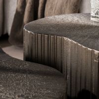 Fraaai Mayla salontafel niervormig set van 2 - brons liquid metal