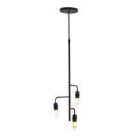 Light & Living Edisa hanglamp 3L Ø48x25 cm - mat zwart