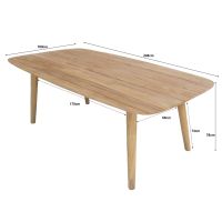 Livingfurn Lugano tuintafel 240 cm - naturel