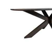 Livingfurn Lissabon eettafel Deens ovaal 240 cm - donkerbruin