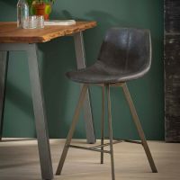 Fraaai Barstoel Jill Kuip Zwart 66 cm - Outlet A