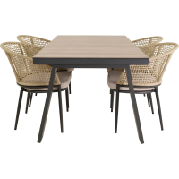Estoril tuintafel 150x90 cm - beige