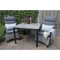 Tuintafel Castilla nuance 100x100 cm - antraciet