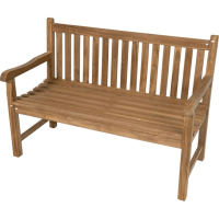 Tuinbank teak rechte rug van het woonmerk Les