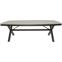 Davos tuintafel Deens ovaal 240x120 cm - antraciet