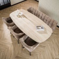 Fraaai Dexter eetkamertafel 215 cm - creme