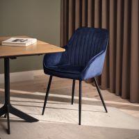 Nordic Home Angelo armstoel velvet streep